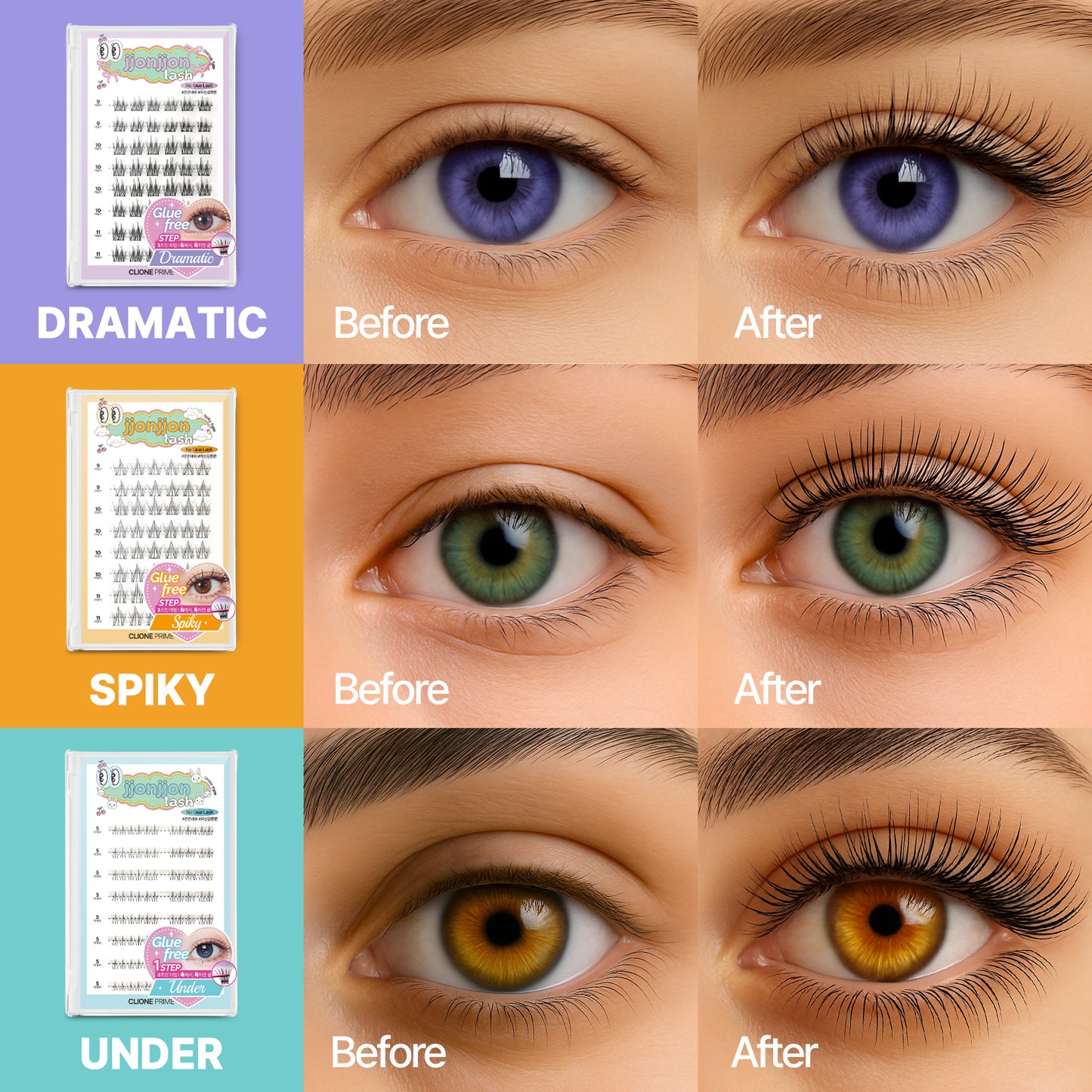 Korean Self Adhesive Lash Clusters