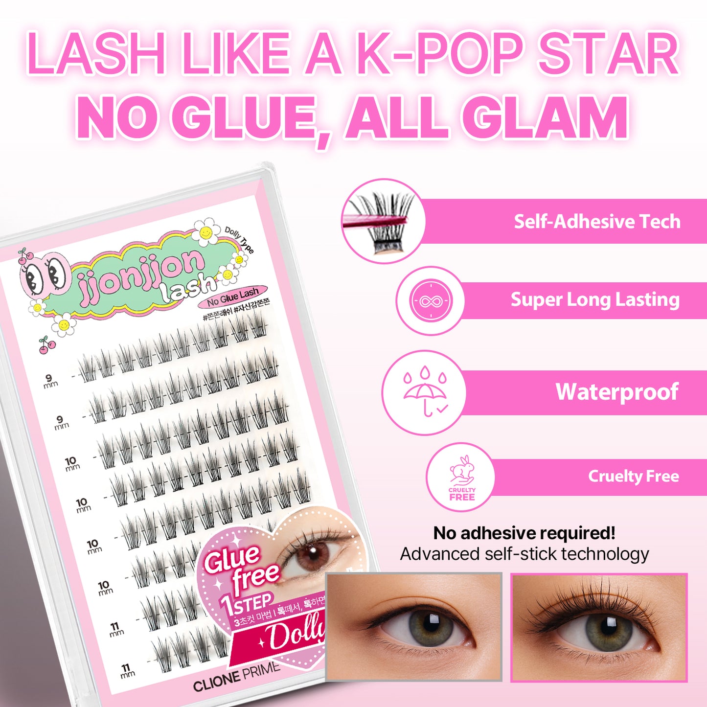 Korean Self Adhesive Lash Clusters