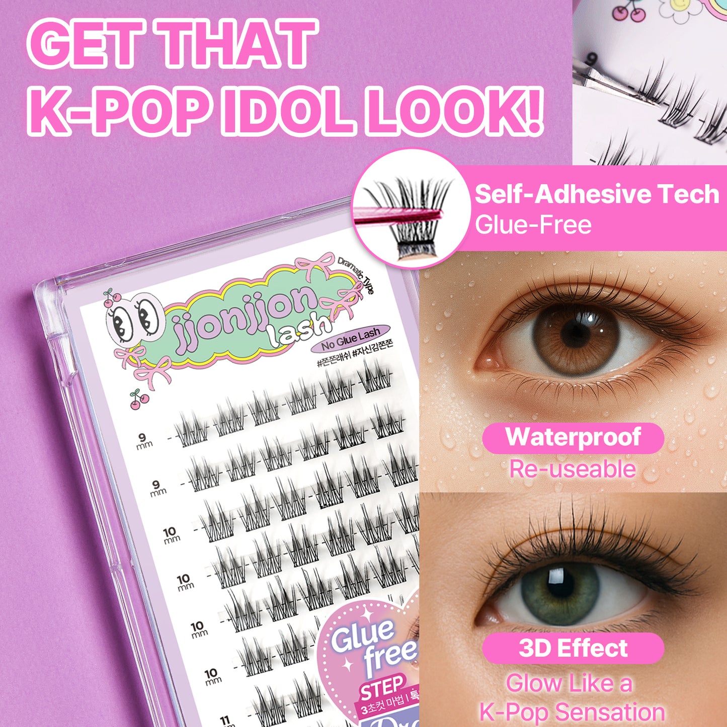 Korean Self Adhesive Lash Clusters