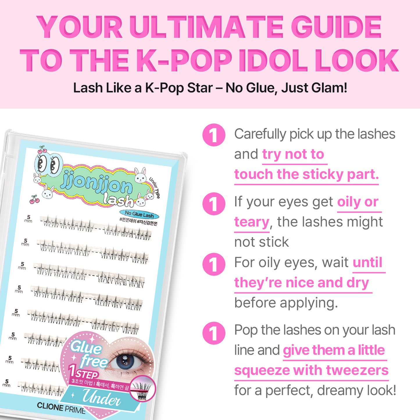 Korean Self Adhesive Lash Clusters