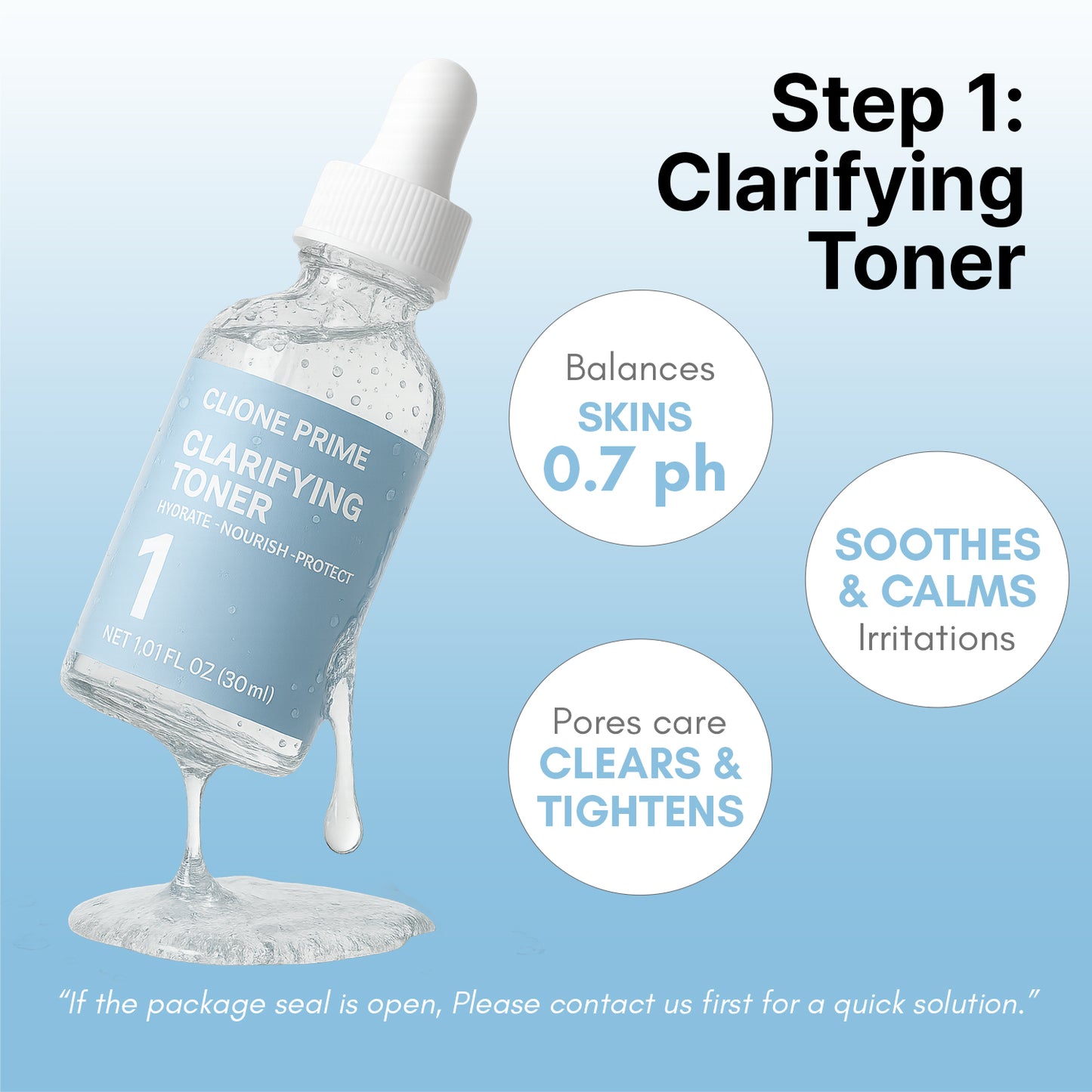 STEP 1 CLARIFYING TONER