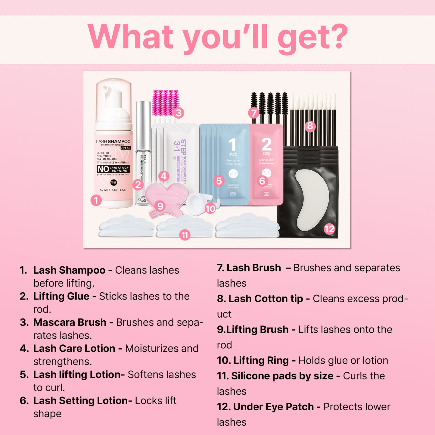 All In One Lash Lift Kit
