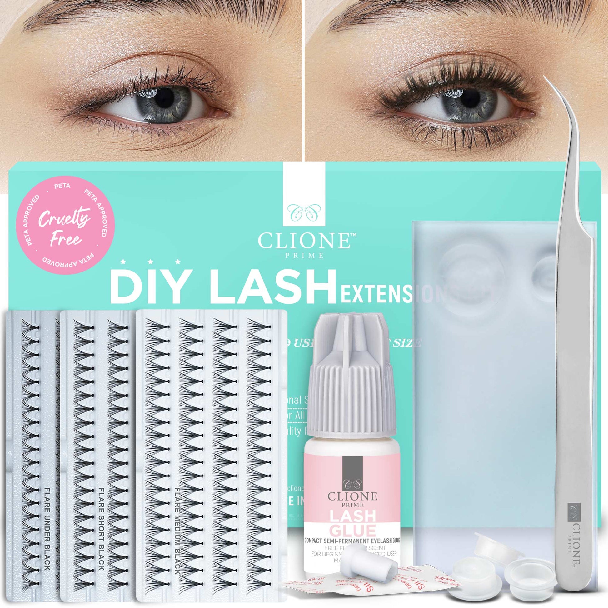 Eyelashes Extension Cluster
