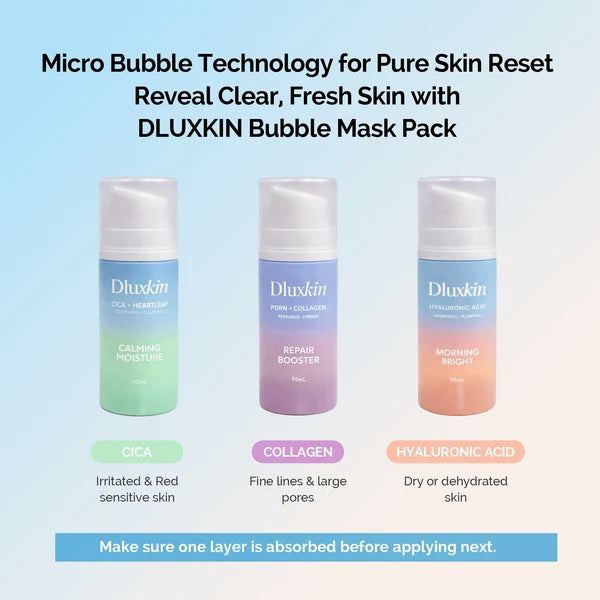 Dluxkin Calming Moisture Bubble Mask Pack
