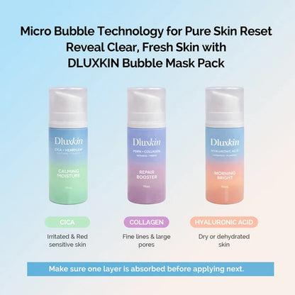 Dluxkin Calming Moisture Bubble Mask Pack