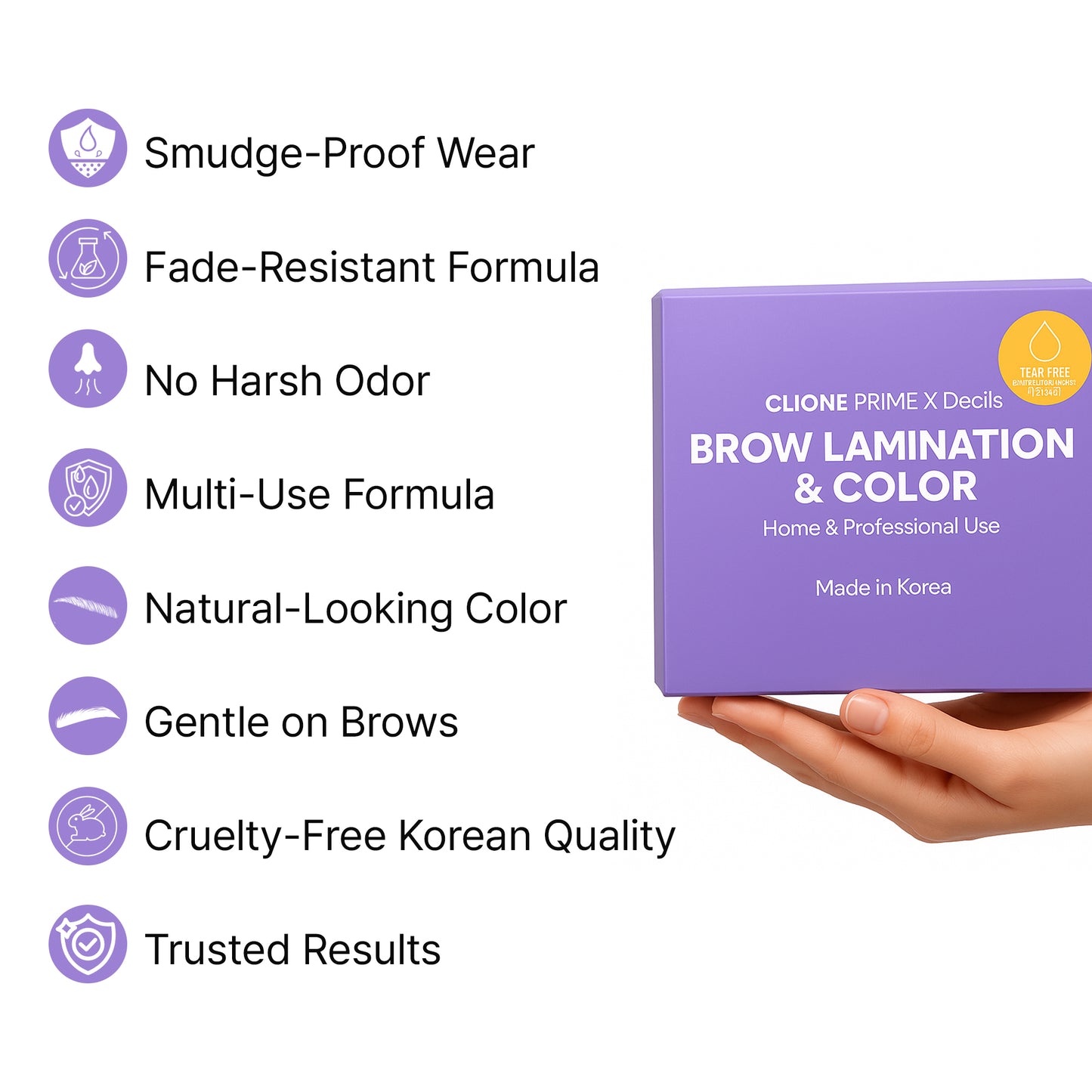 Brow Lamination and Color