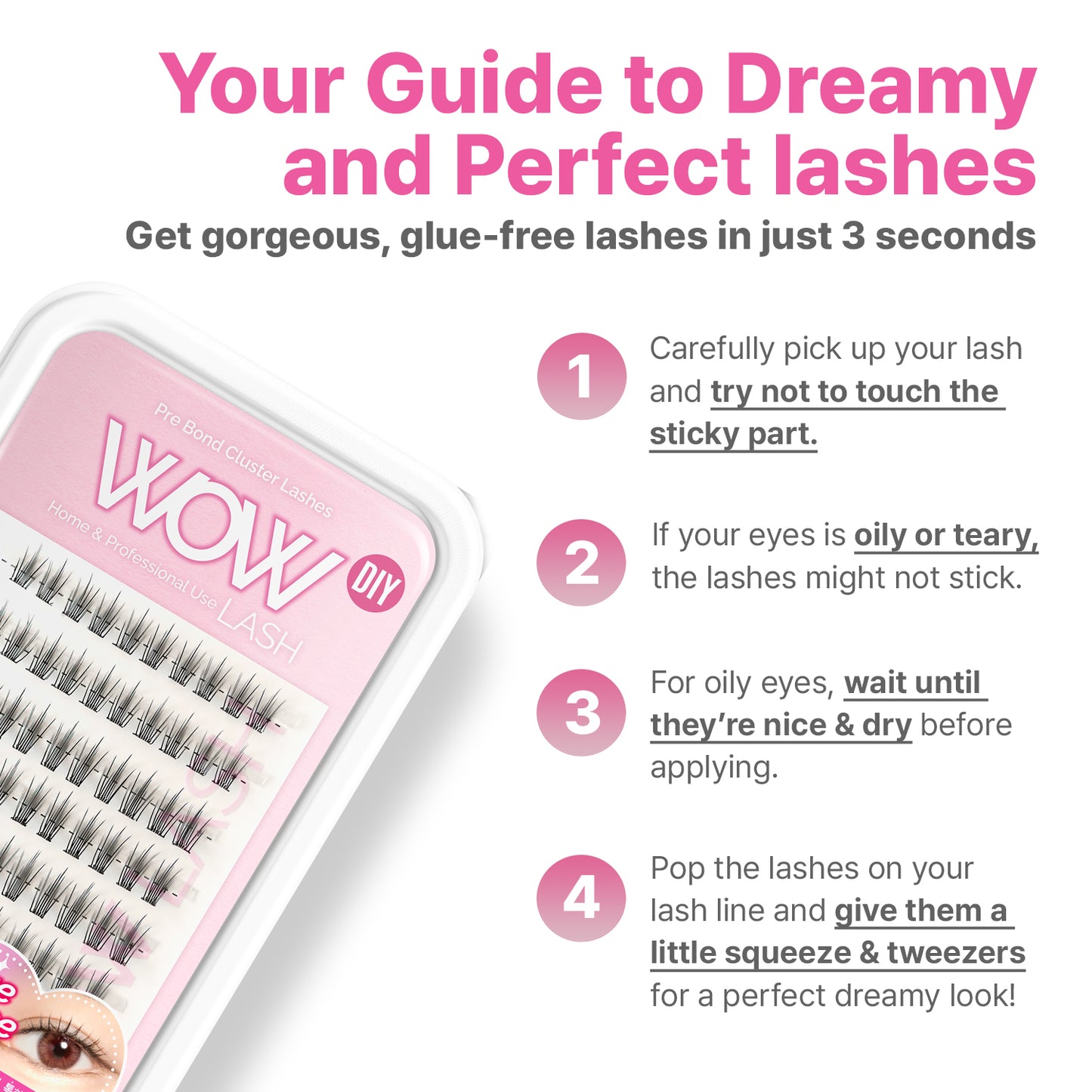 Volume Self Adhesive Lash Clusters