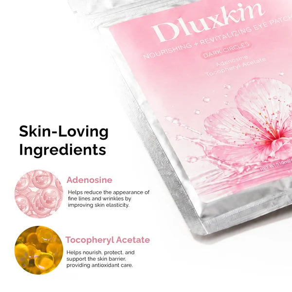 Dluxkin Under Eyepatch (Nourishing & Revitalizing Eye Patches for dark circles)