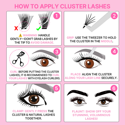 Accent Self Adhesive Lash Clusters