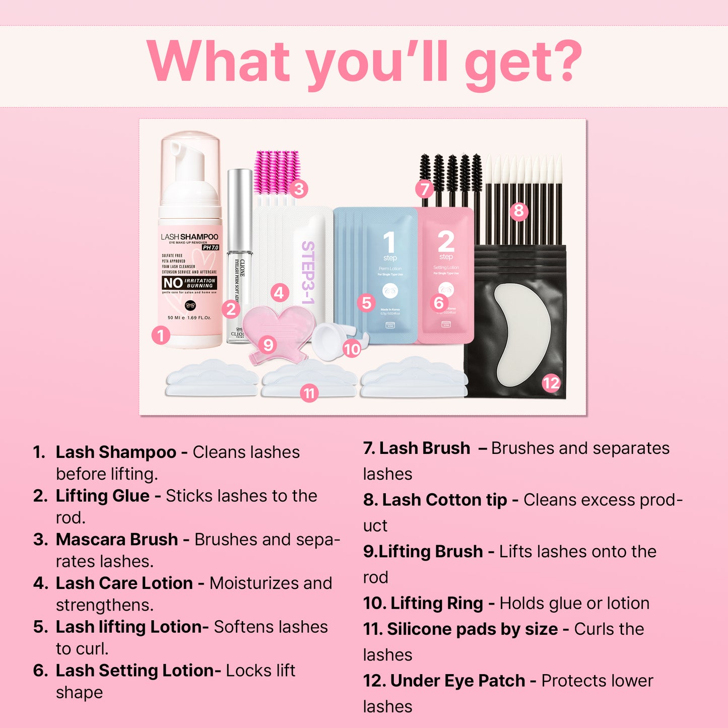 All In One Lash Lift Kit