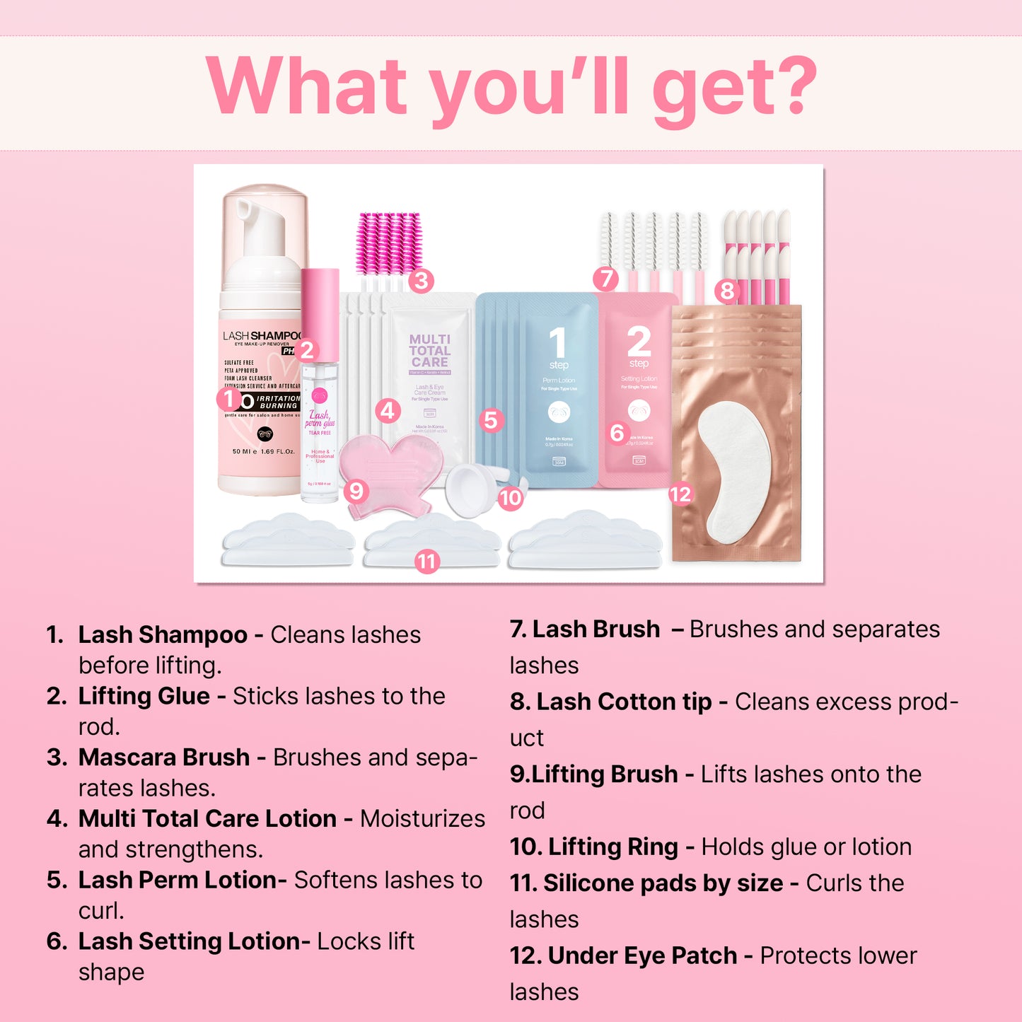 All In One Lash Lift Kit